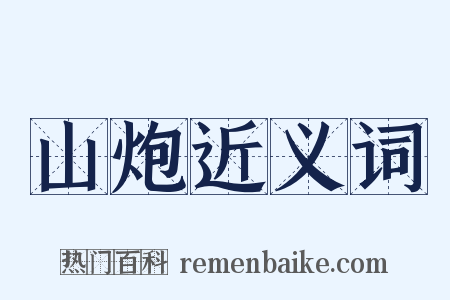 山炮近义词是什么意思的图片